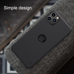 Тонкий жесткий чехол с вырезом под лого от Nillkin для iPhone 11 Pro Max, серии Super Frosted Shield
