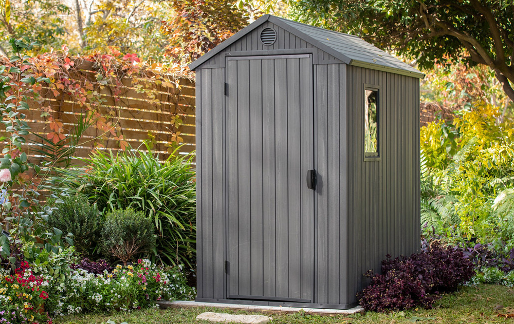 Пластиковый сарай Keter Darwin 4x6 grey
