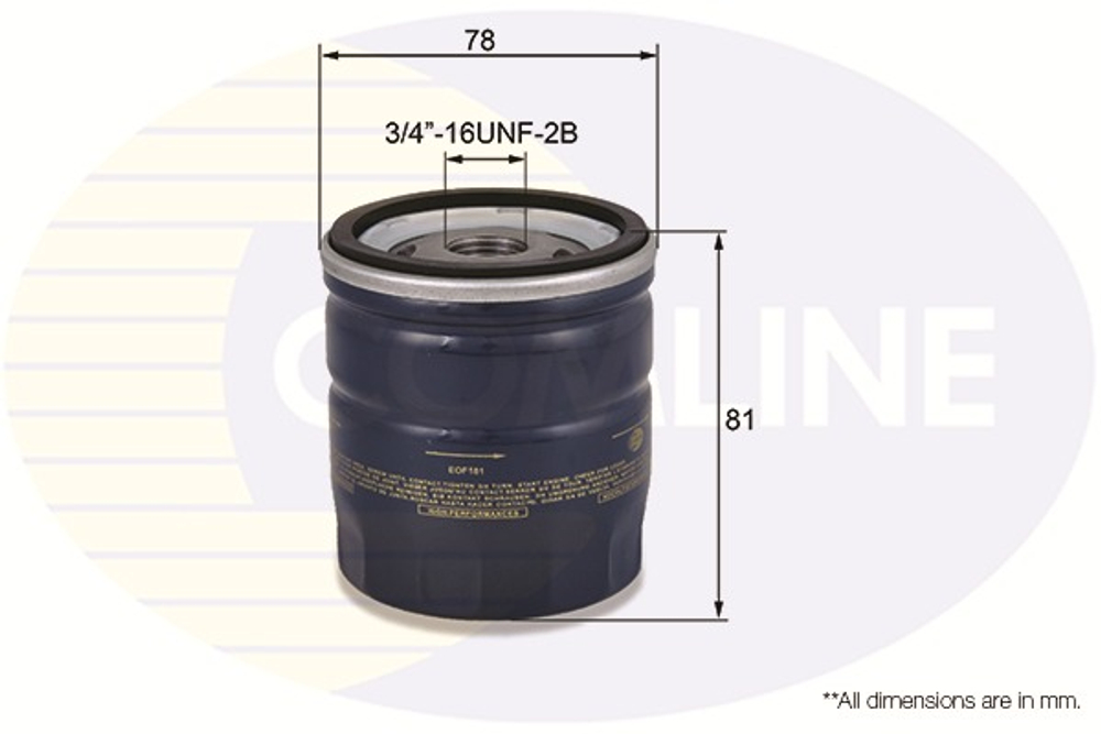 COMLINE - EOF181-CML - Oil Filter