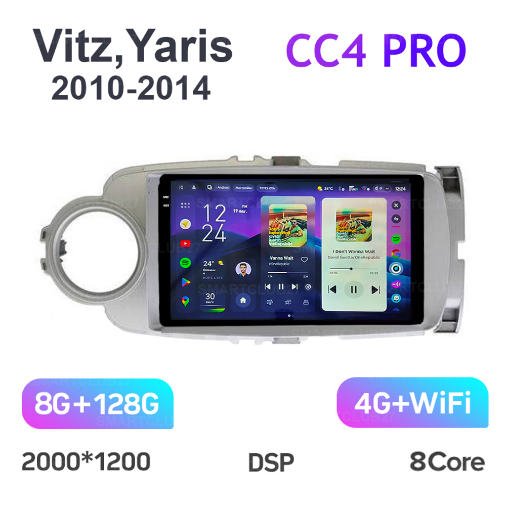 Teyes CC4 Pro 9" для Toyota Vitz, Yaris 2010-2014