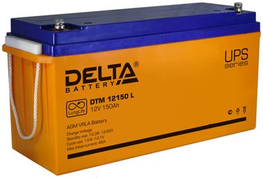 Аккумулятор Delta DTM 12150 L ( 12V 150Ah / 12В 150Ач ) - фотография