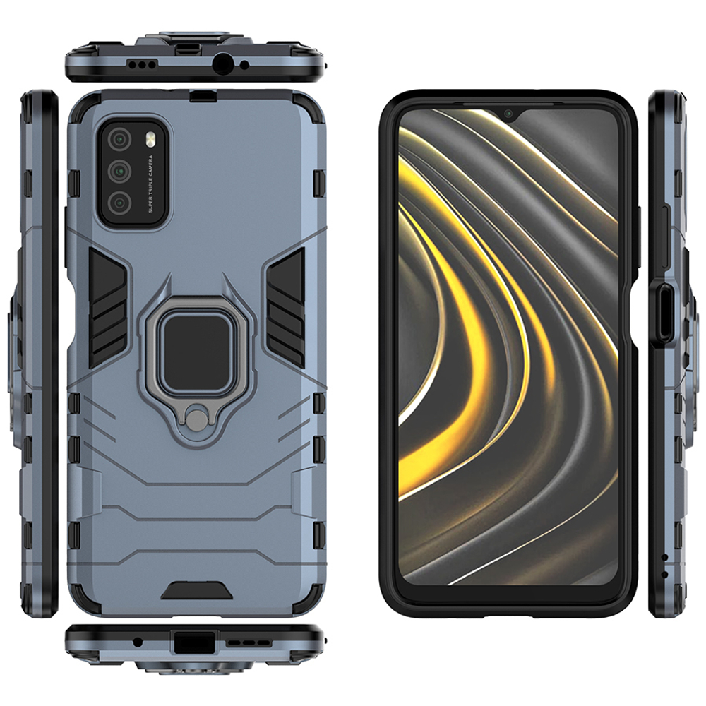 Противоударный чехол с кольцом Panther Case для Xiaomi POCO M3
