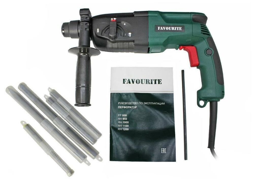Перфоратор FAVOURITE RH-950 950Вт 3 реж SDS+, 3,2Дж 0-4500уд/мин 0-1100об/мин