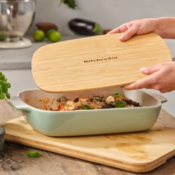 KitchenAid Керамическое блюдо 40x25x8,8 см + фисташковая крышка EAN 4894871028760