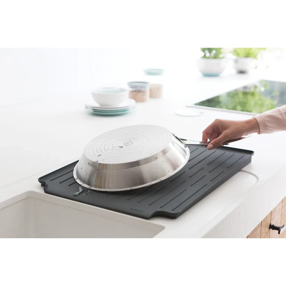 Brabantia Сушилка для посуды 38,5x49,2см серая 117404