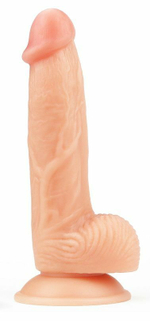 Телесный фаллоимитатор 8 The Ultra Soft Dude - 20 см. (Цвет: телесный)