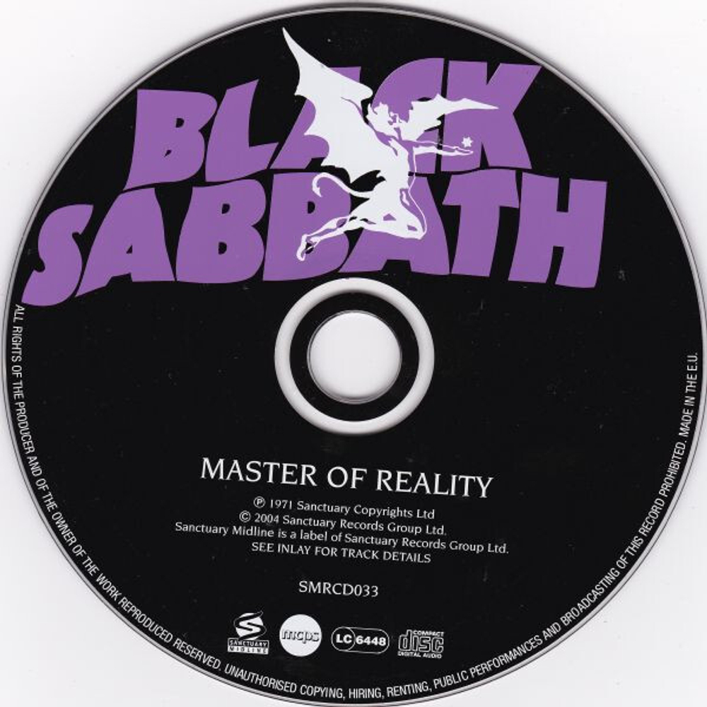 CD Black Sabbath - Master Of Reality (Европа 2004г.)