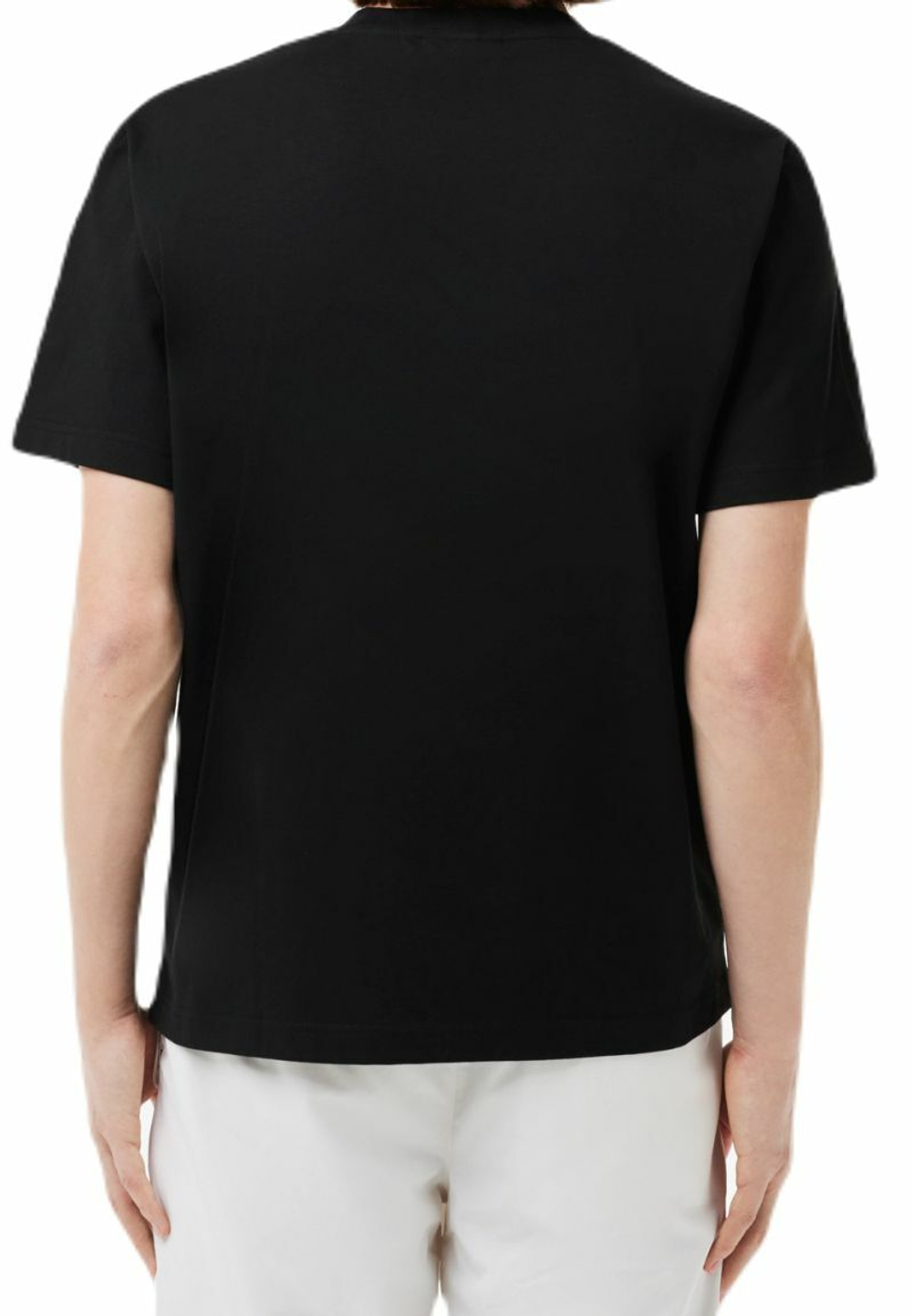 Мужская теннисная футболка Lacoste Classic Fit Cotton Jersey T-shirt - black