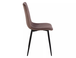 Стул SIGNAL DAREN Velvet Bluvel 38 капучино/черный