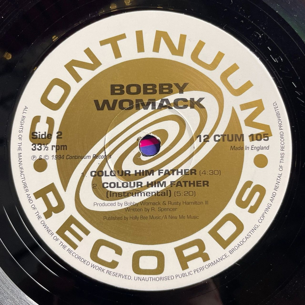 Винтажная виниловая пластинка LP Bobby Womack Forever Love (UK 1994) Maxi Single