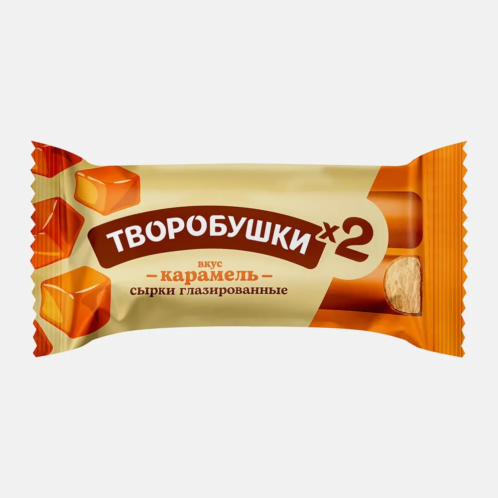 Сырок Творобушки две палочки карамель 45гр