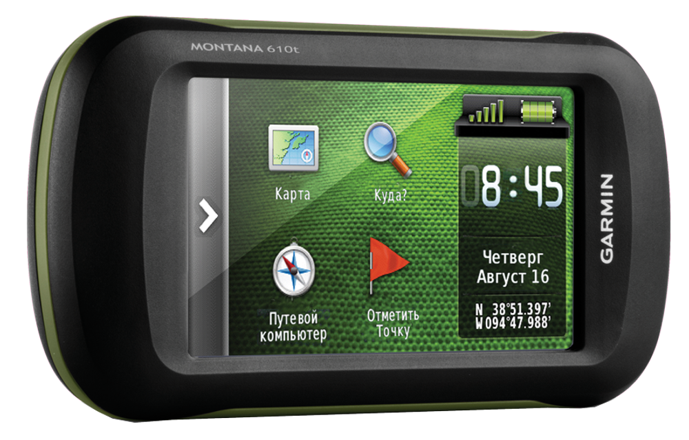 Навигатор Garmin Montana 610t  GPS/GLONASS Topo Russia