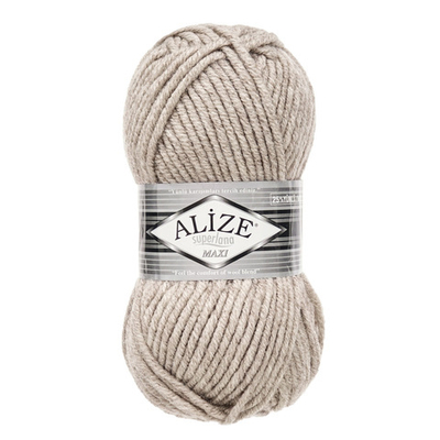 Пряжа Alize (Ализе) Superlana Maxi / уп.5 мот. по 100 г, 100м, 207 светло-коричневый А
