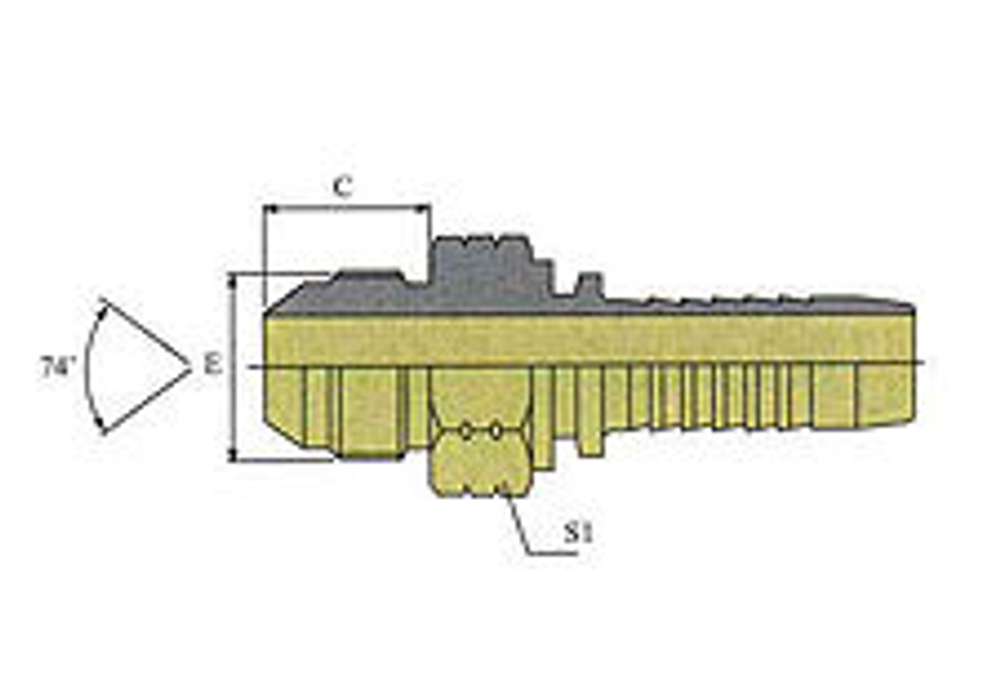Фитинг DN 08 JIC (Ш) 9/16
