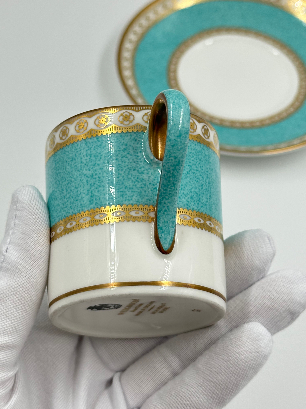 Кофейная пара Wedgwood «Ulander Powder Turquoise»
