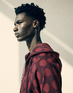 Мужское худи на молнии с принтом - BERSHKA