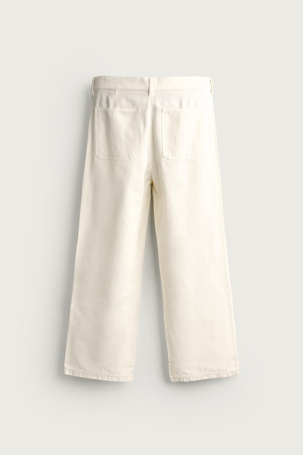 БРЮКИ STRAIGHT FIT ИЗ КАНВАСА — ZARA