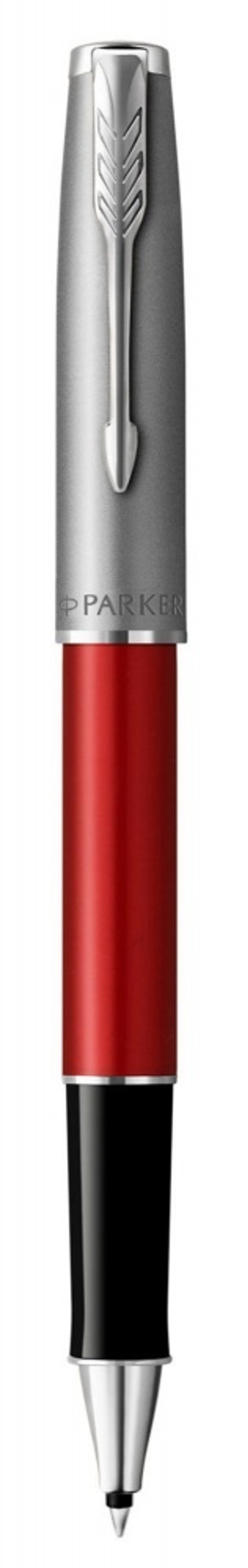 Ручка роллер Parker Sonnet T546 Red CT 2146770, стержень: F, цвет чернил: black, в подарочной упаковке