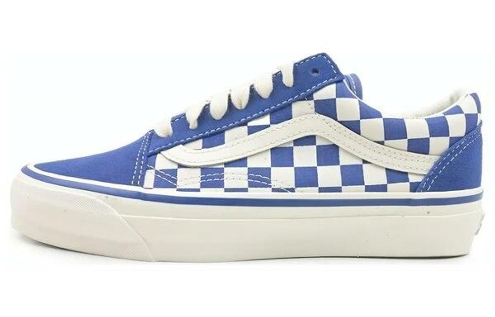 Кеды унисекс Vans Off The Wall, синие, в клетку, размер 38,5