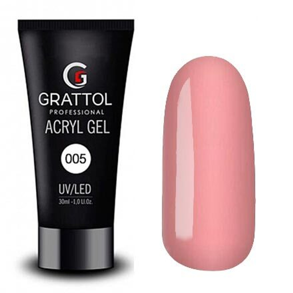 Grattol Acryl Gel 05 - Акригель камуфляж, 30мл