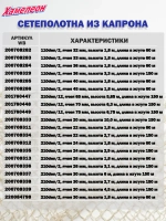Сетеполотно капрон 210den/3, яч. 32 мм, высота 2,9 м кукла