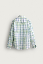 РУБАШКА REGULAR FIT В КЛЕТКУ С ЭФФЕКТОМ ПОМЯТОСТИ — ZARA