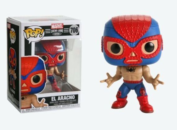 Funko POP Marvel Luchadores Spider Collectable Toy, Multicolour