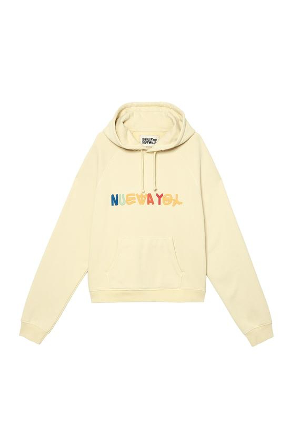 ZARA ТОЛСТОВКА С НАДПИСЬЮ, ВАНИЛЬНЫЙ