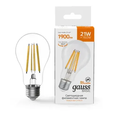 Лампа 21W 2700К E27 40712112 Basic Filament Gauss