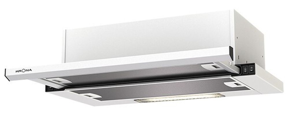 Вытяжка  Krona "KAMILLA" slim 600 white (2 мотора)