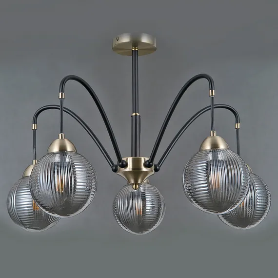 Потолочная люстра IL0433-5PSQ-79 BK AB ILLUMICO