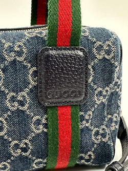 Сумка Gucci GG Denim Boston mini