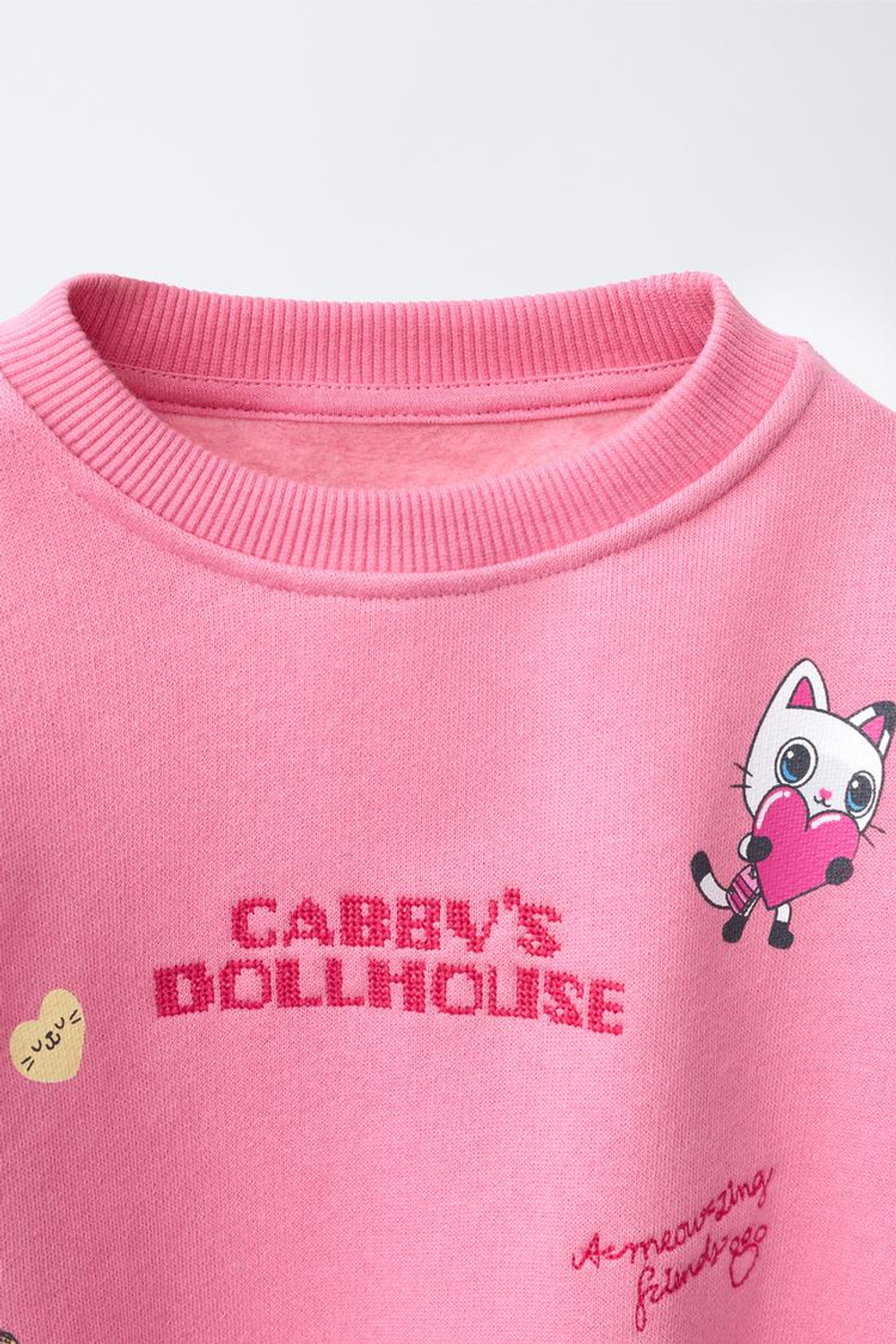 ZARA КОМПЛЕКТ ИЗ ТОЛСТОВКИ И ЛЕГИНСОВ GABBY’S DOLLHOUSE, РОЗОВЫЙ