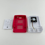 Красный корпус для Raspberry Pi 5 с вентилятором