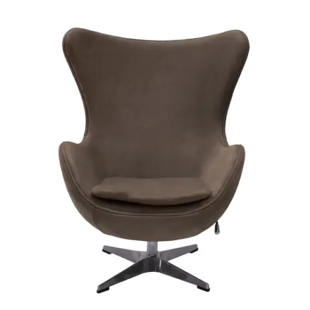Кресло Bradex Home EGG STYLE CHAIR латте, искусственная замша FR 0647
