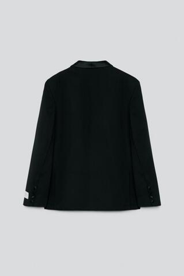 ZARA X BAISI GUADAGNINO БЛЕЙЗЕР СВОБОДНОГО КРОЯ, ЧЕРНЫЙ