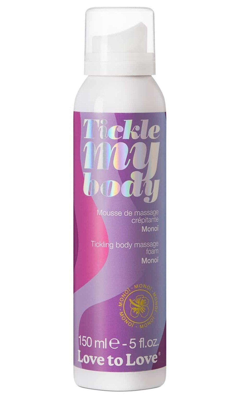 Массажная хрустящая пенка Tickle My Body Monoi с ароматом моной - 150 мл.