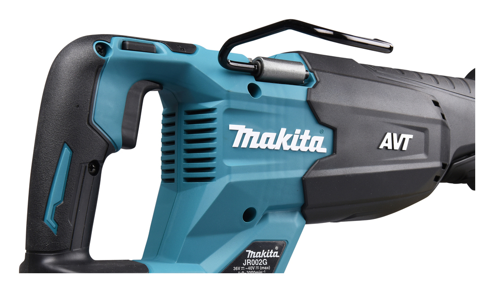 Пила сабельная аккум., XGT BL 40В, ход 32 mm, рез 255мм, поддержка оборотов, эл. тормоз, XPT, AVT, 2 Makita JR002GZ