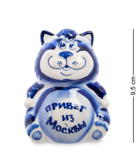 ГЛ- 361 Фигурка «Кот Мультик» (Гжельский фарфор)