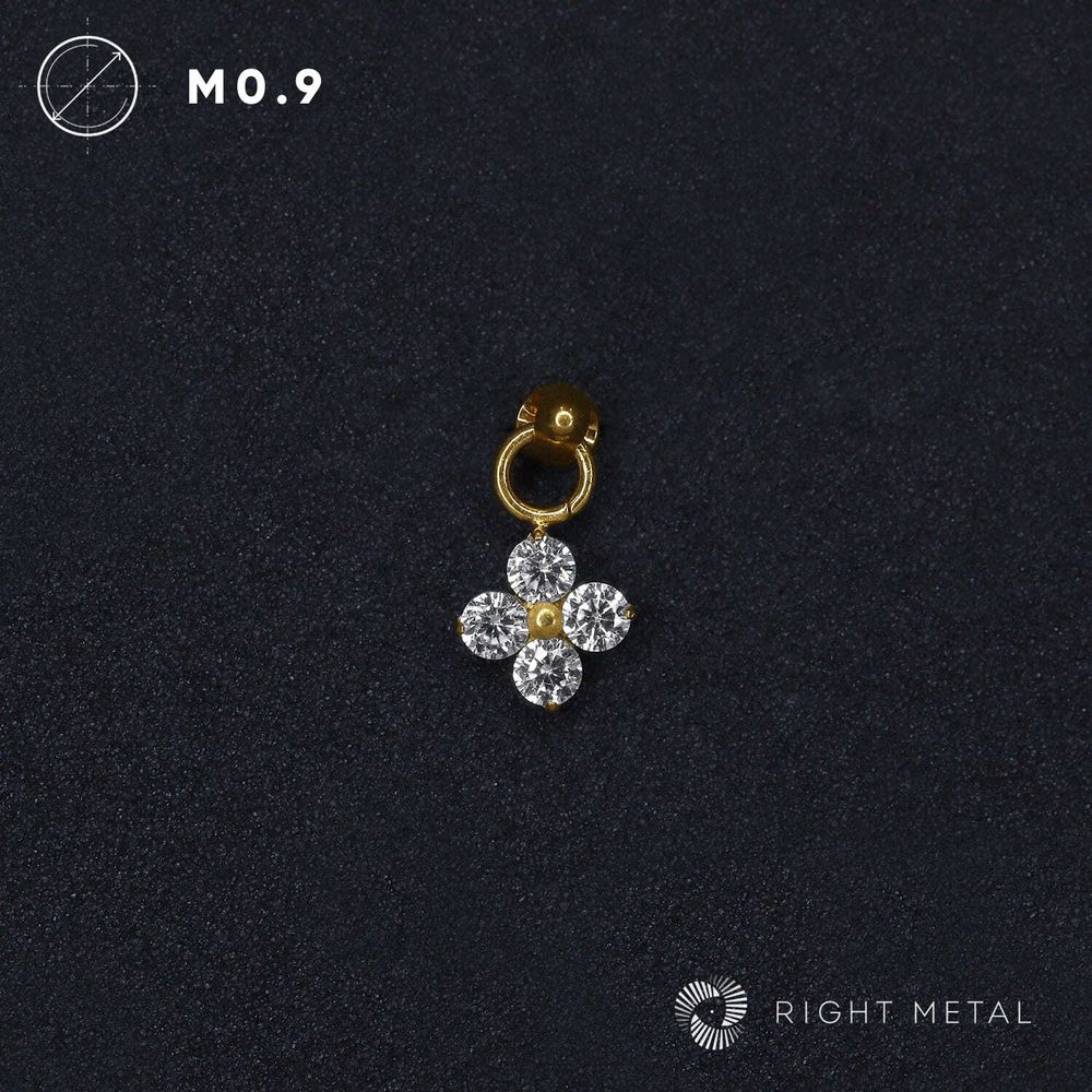 Bauble Fournity Crystal PVD Yellow