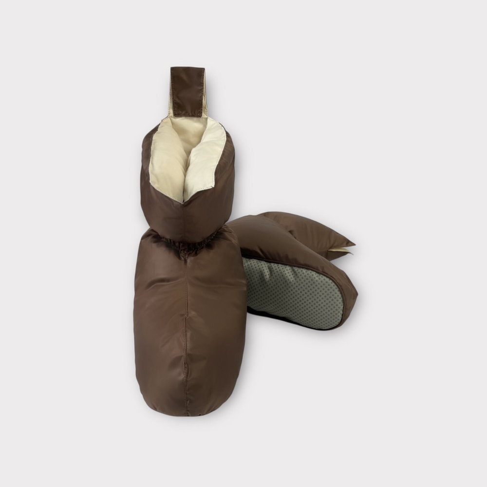 Сапожки-носочки пуховые German Grass Comfort Socks Travel Beige бежевые Бежевый