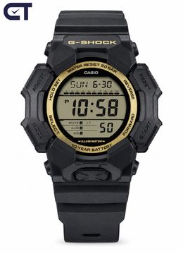 CASIO GD-010GB-1A9DR G-SHOCK мужские наручные часы — чёрно-золотая цифровая G-SHOCK с 10-летней батареей