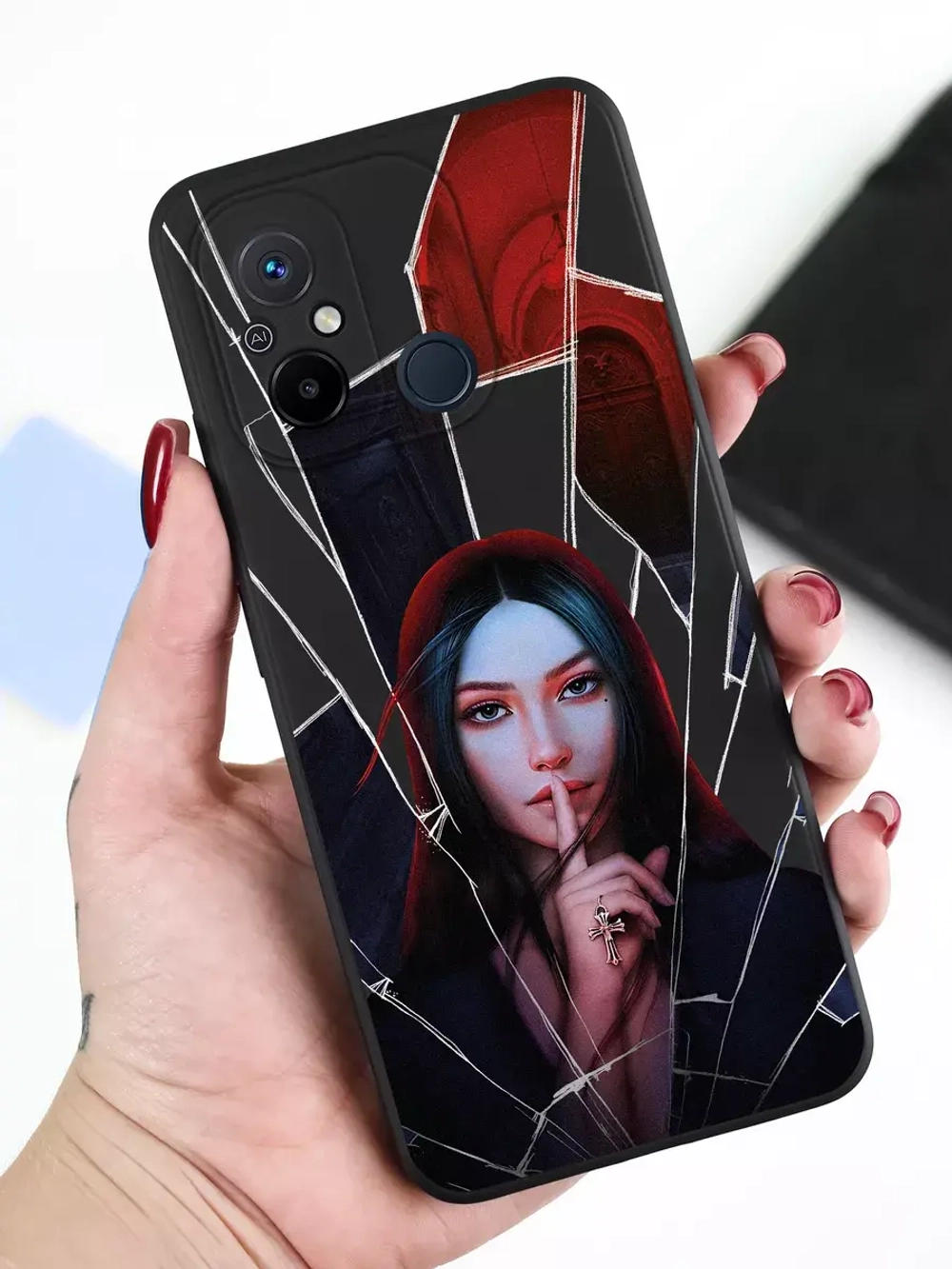 Чехол для Xiaomi Redmi 12C и Poco C55 с принтом