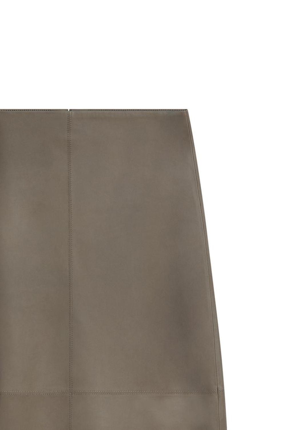 Massimo Dutti Кожаная юбка-карандаш миди - Limited Edition, коричневый