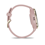 Умные часы Garmin Venu 3S 41 мм Безель из нержавеющей стали из мягкого золота с корпусом в форме пыльной розы и силиконовым ремешком