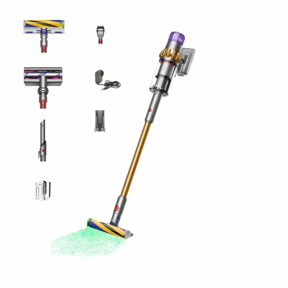 Вертикальный беспроводной пылесос Dyson V15 Detect Absolute SV47 (Gold / Gold)