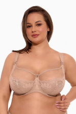 Бюстгальтер Camilla с мягкой +size чашкой (Размер: 85J) (Цвет: кофейный)