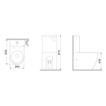 Унитаз-компакт Aquaspin с сиденьем микролифт AM.PM Like C808600SC