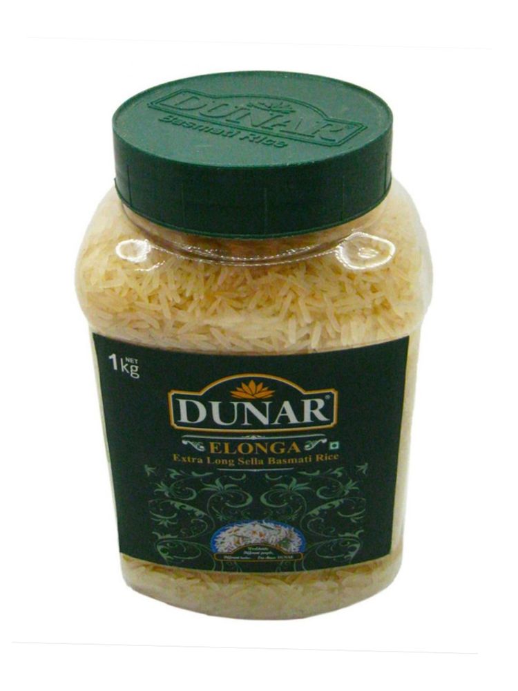 Рис Dunar Басмати Elonga Sella банка 1 кг 2 шт