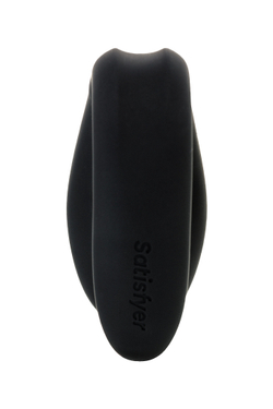 Многофункциональный стимулятор для пар Satisfyer Double Joy Connect App, силикон, чёрный, 18 см